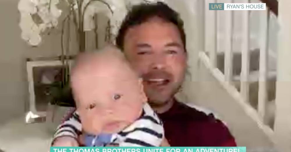 Ryan Thomas’ baby son Roman makes TV debut on This Morning – as Lucy Mecklenbugh has to remind him of his age - www.ok.co.uk