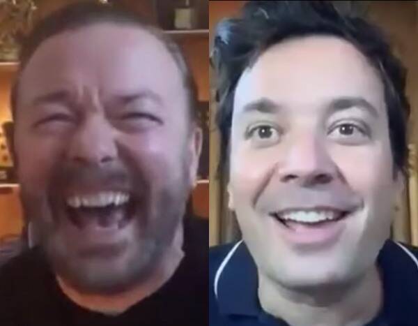 Ricky Gervais and Jimmy Fallon’s "Hey, Robot" Game Didn’t Exactly Go as Planned - www.eonline.com
