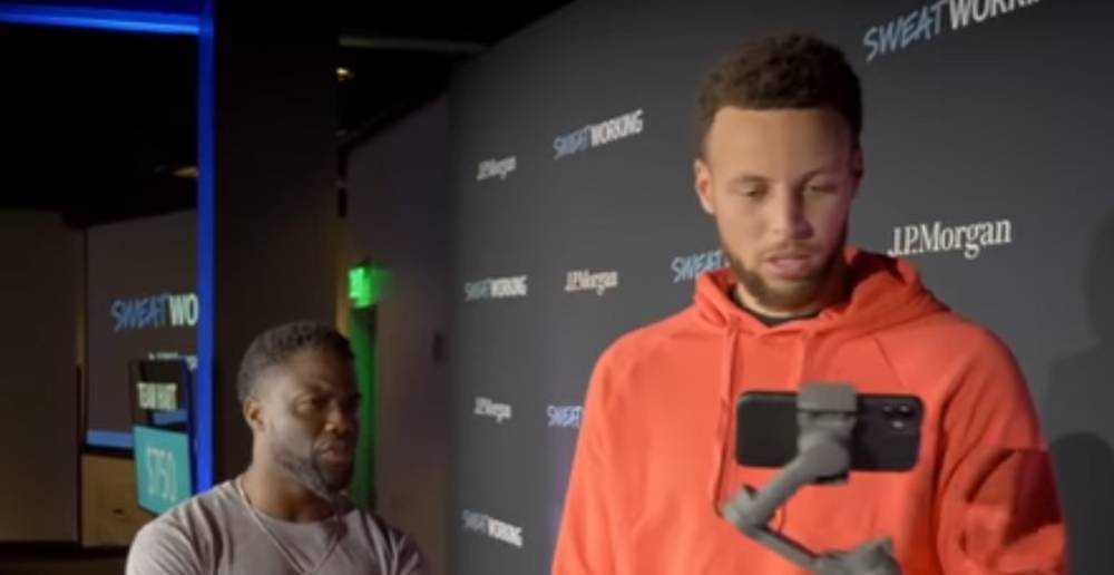 Kevin Hart Hilariously Teaches Stephen Curry How to Vlog - Watch! - www.justjared.com
