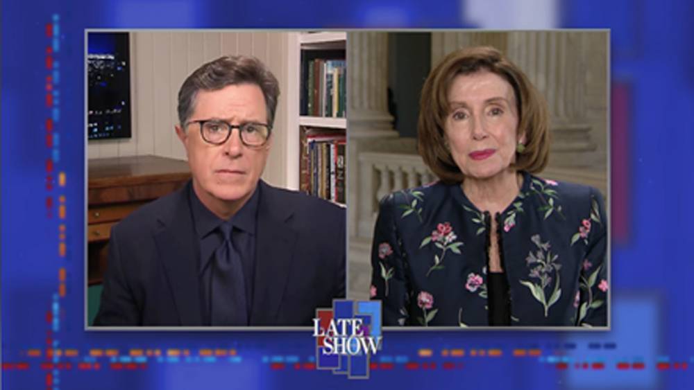 Stephen Colbert & Nancy Pelosi Talk Truman, Accountability & “The Here And Now” - deadline.com