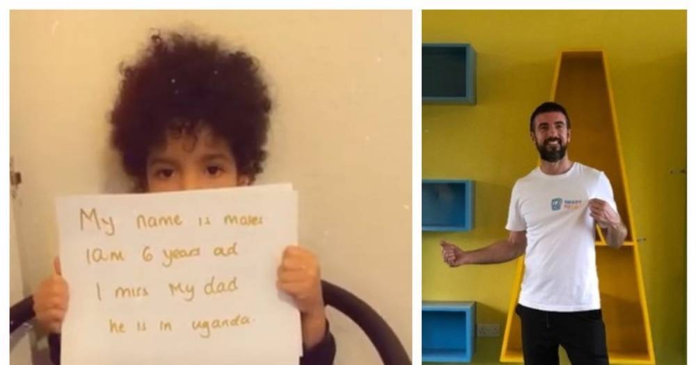 Six-year-old-boy makes emotional appeal for help to bring his dad home from Uganda where he's trapped by the coronavirus lockdown - www.manchestereveningnews.co.uk - Uganda