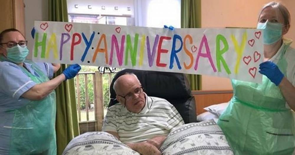 Care home staff help couple separated by lockdown celebrate 53rd anniversary - www.dailyrecord.co.uk