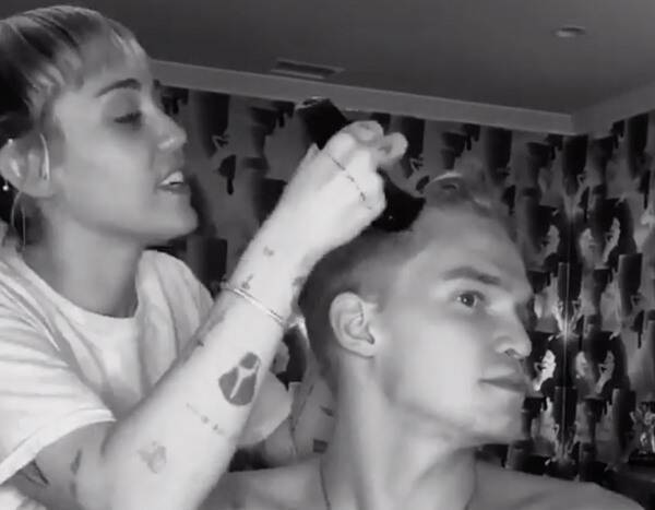 Miley Cyrus Shaves Boyfriend Cody Simpson’s Hair in Shocking Transformation Video - www.eonline.com - Australia