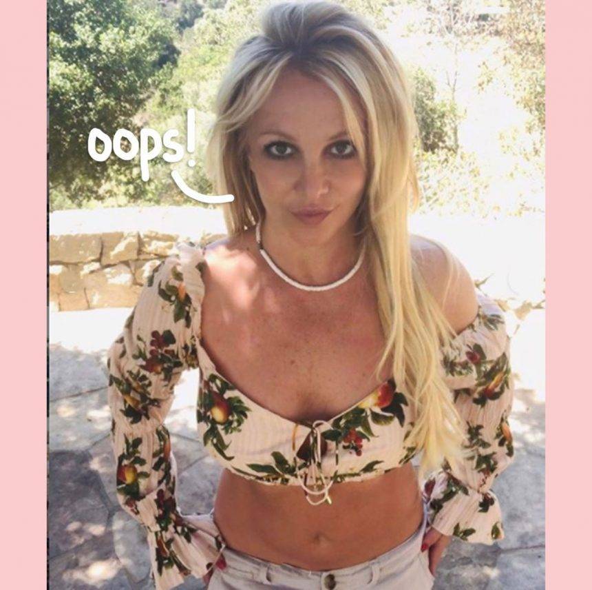 Britney Spears Very Casually Reveals She Accidentally Burned Down Her Home Gym! - perezhilton.com