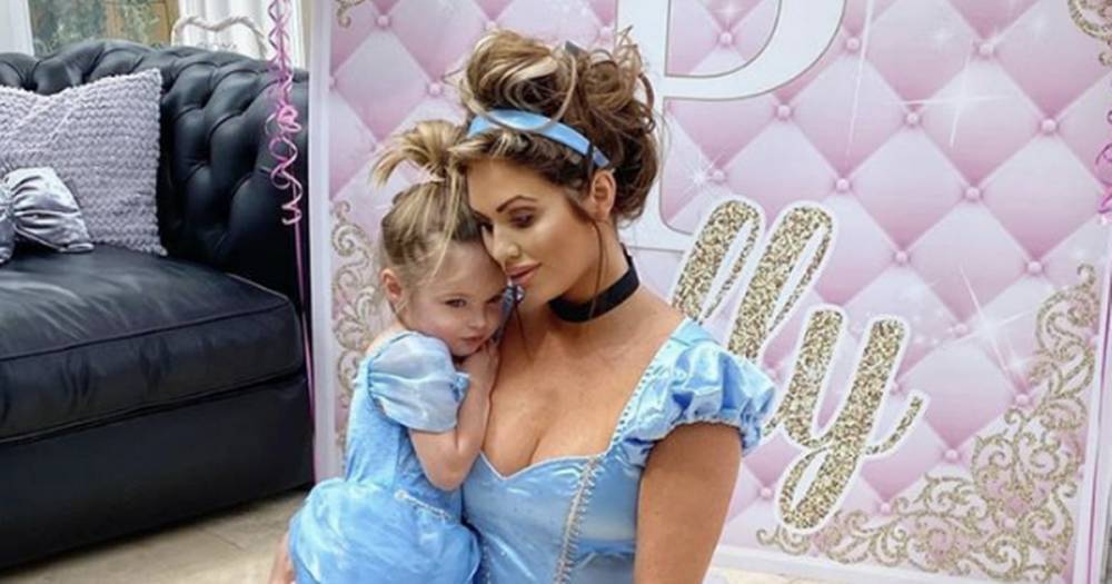Amy Childs celebrates daughter Polly's third birthday with Disney lockdown party and matching costumes - www.ok.co.uk
