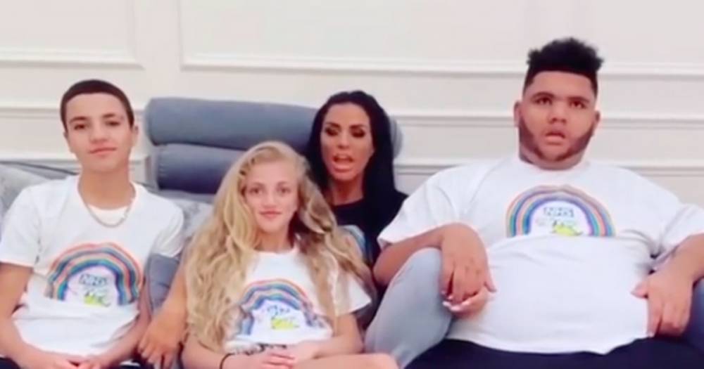 Katie Price has emotional reunion with Princess and Junior after not seeing them for a month in lockdown - www.ok.co.uk
