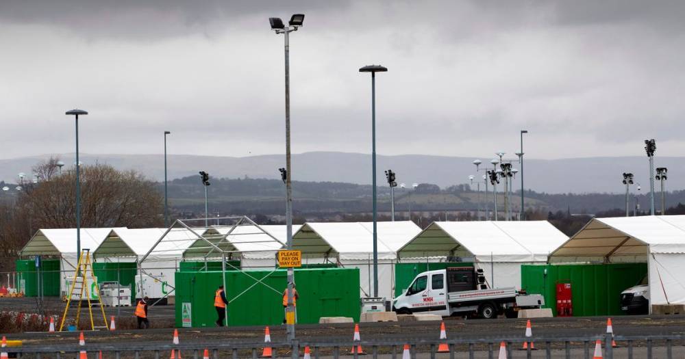 Coronavirus drive-through testing site set up at Glasgow Airport car park - www.dailyrecord.co.uk - Britain - Scotland