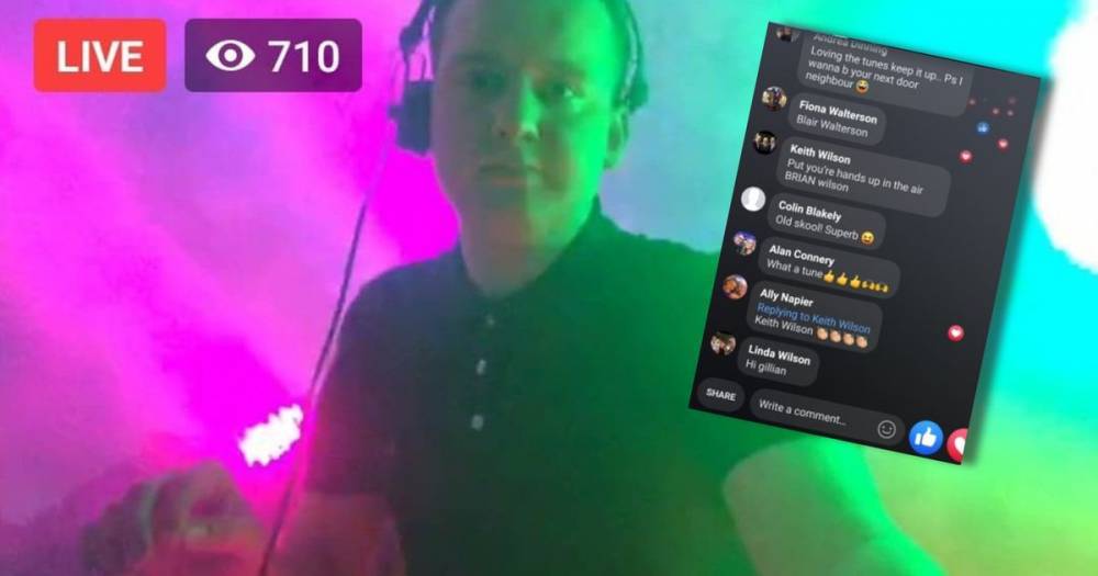 Ayrshire DJ goes viral with second 'Lockdown Anthems' show from his garden - www.dailyrecord.co.uk - Dubai