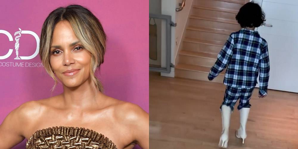 Halle Berry Shared a Video of Her Son Walking in Heels & Responded to the Haters - www.justjared.com