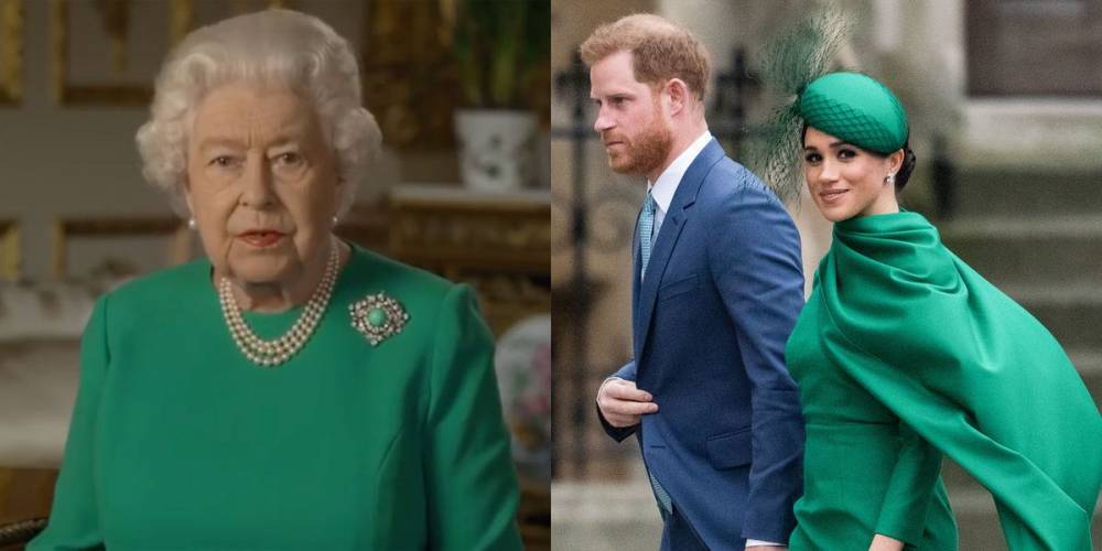 The Subtle Message for Prince Harry and Meghan Markle the Queen Included in Her Speech - www.marieclaire.com