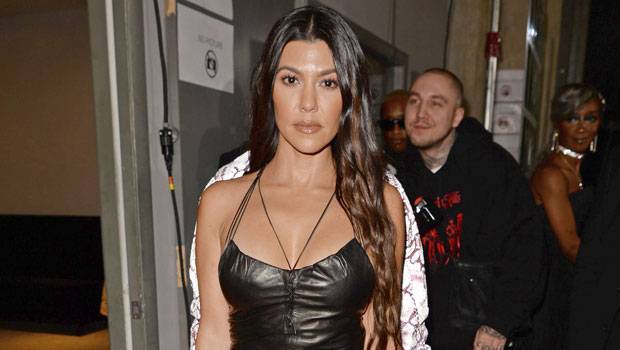 Kourtney Kardashian Proves She’s The ‘Tiger Queen’ With Furry Tail Hanging From Her Dress — See Pics - hollywoodlife.com