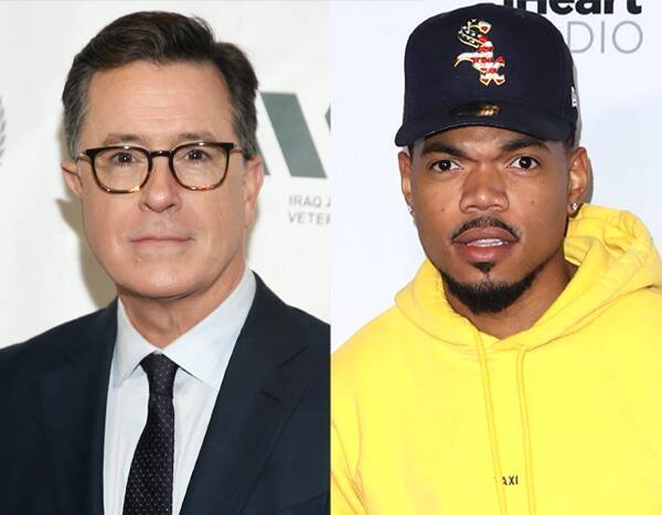 Watch Stephen Colbert Shock Chance the Rapper as He Performs "Sunday Candy" - www.eonline.com