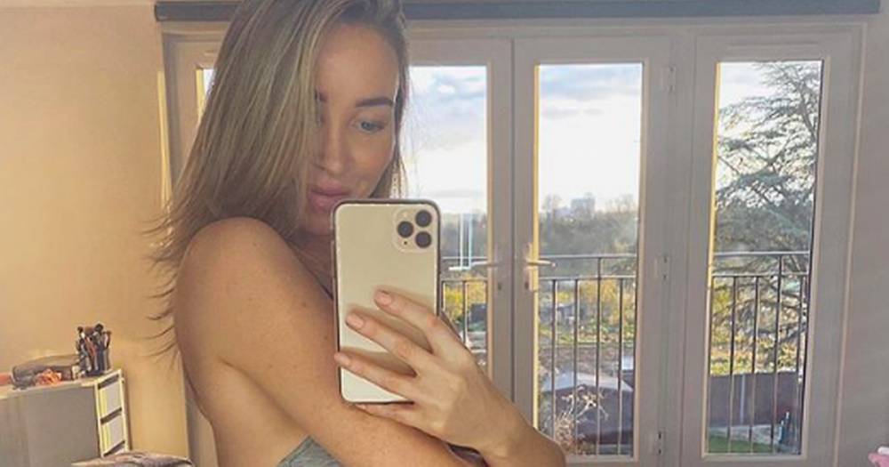 Lauren Pope shows of blossoming baby bump in new snap as she opens up on pregnancy in isolation - www.ok.co.uk