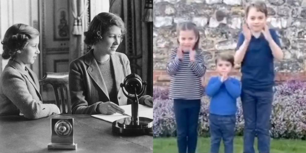 The Cambridge Kids Are Imitating How Queen Elizabeth Acted During World War II - www.marieclaire.com - Britain - Charlotte