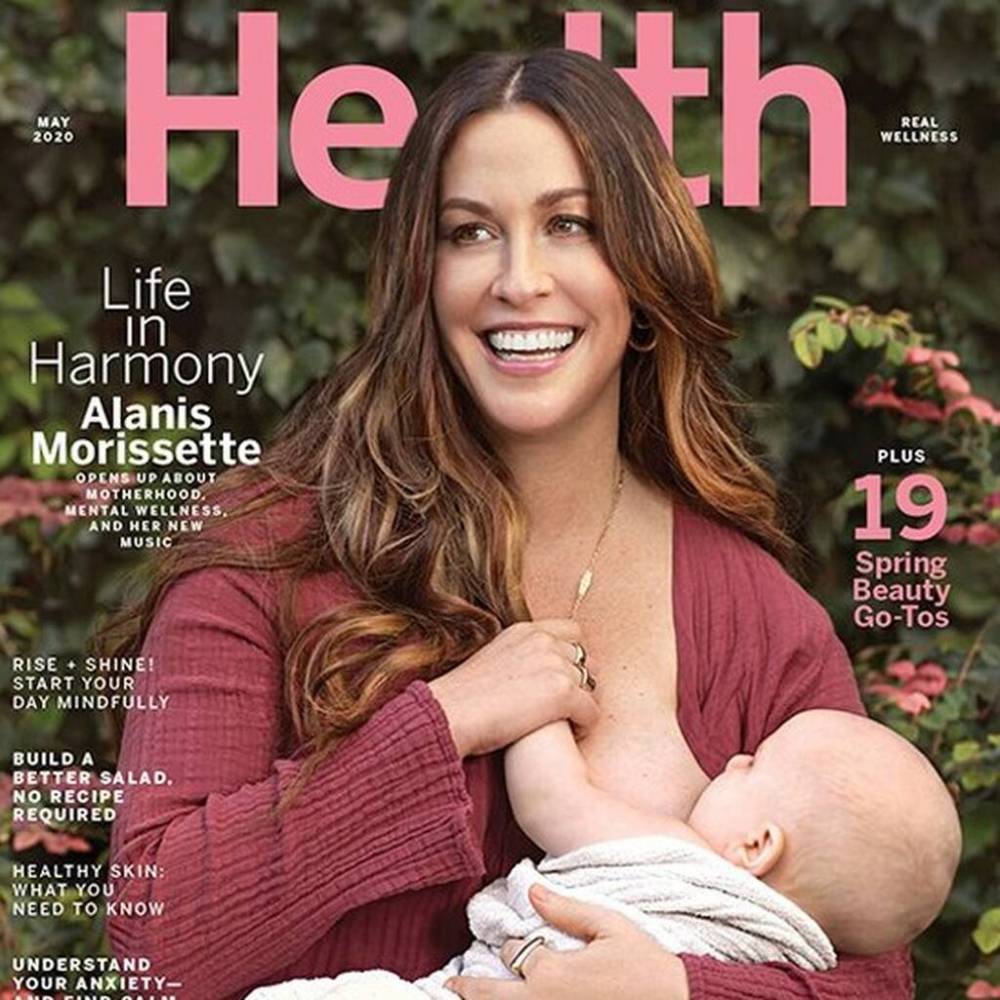 Alanis Morissette honours mothers by breastfeeding during magazine photoshoot - www.peoplemagazine.co.za