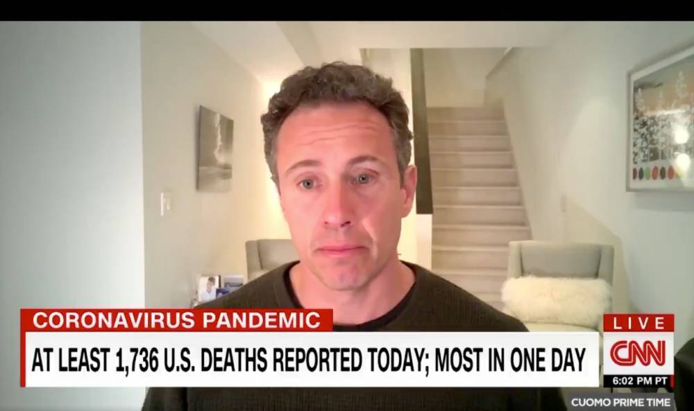 Chris Cuomo Addresses Psychological Toll of Coronavirus: "I'm Getting a Little Mean" - www.hollywoodreporter.com - New York - city Sanjay