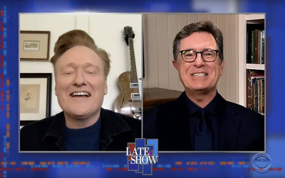 Stephen Colbert And Conan O’Brien Virtually Visit Each Other’s Shows In Late-Night Crossover - etcanada.com