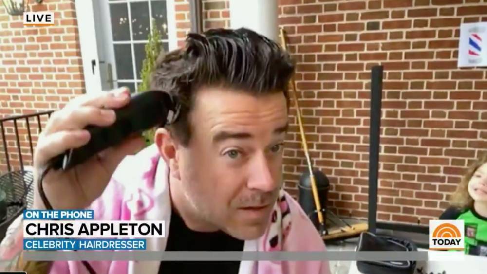 Carson Daly Cuts His Own Hair Live on the 'Today' Show and the Finished Product Will Shock You - www.etonline.com - county Guthrie