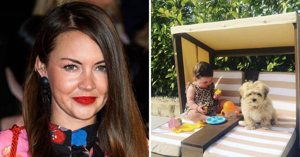 EastEnders' Lacey Turner shares adorable photo of baby daughter Dusty playing with puppy - www.ok.co.uk