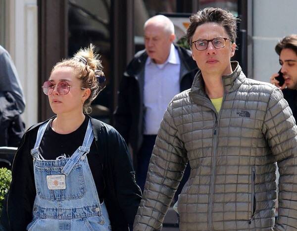 Florence Pugh Defends Boyfriend Zach Braff From ''Abuse'' About Their Age Difference - www.eonline.com - Britain
