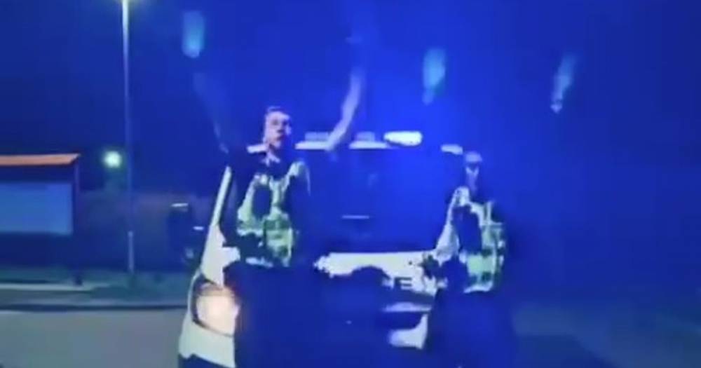Watch hilarious video of Dumfries and Galloway police officers taking on the Blinding Lights TikTok challenge - www.dailyrecord.co.uk