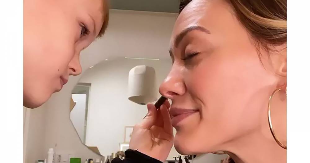 Hilary Duff Lets Son Luca Do Her Makeup and the Finished Look Is Priceless: ‘It’s Unique’ - www.usmagazine.com
