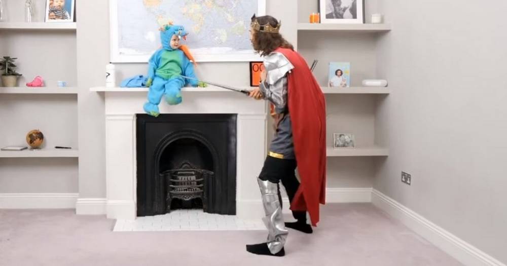 Injured Joe Wicks’ adorable daughter crashes his PE lesson and steals the show dressed as a dragon - www.manchestereveningnews.co.uk