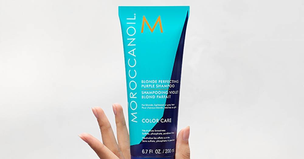Moroccanoil’s New Blonde Perfecting Purple Shampoo Banishes Brass on Blonde & Grey Hair Just Like That - www.usmagazine.com