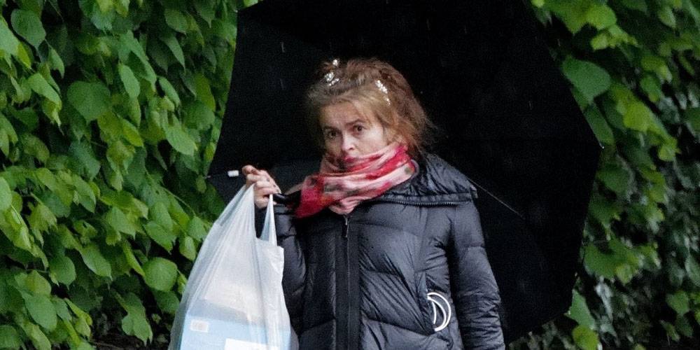Helena Bonham Carter Braves the Rain on a Grocery Run in London Amid Quarantine - www.justjared.com - Britain