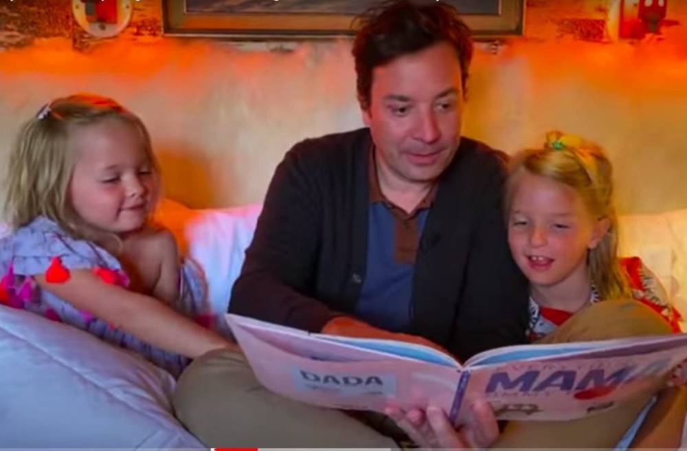 Jimmy Fallon And Daughters Winnie & Frannie Read ‘Everything Is Mama’ To Wife Nancy Juvonen For Mother’s Day - etcanada.com