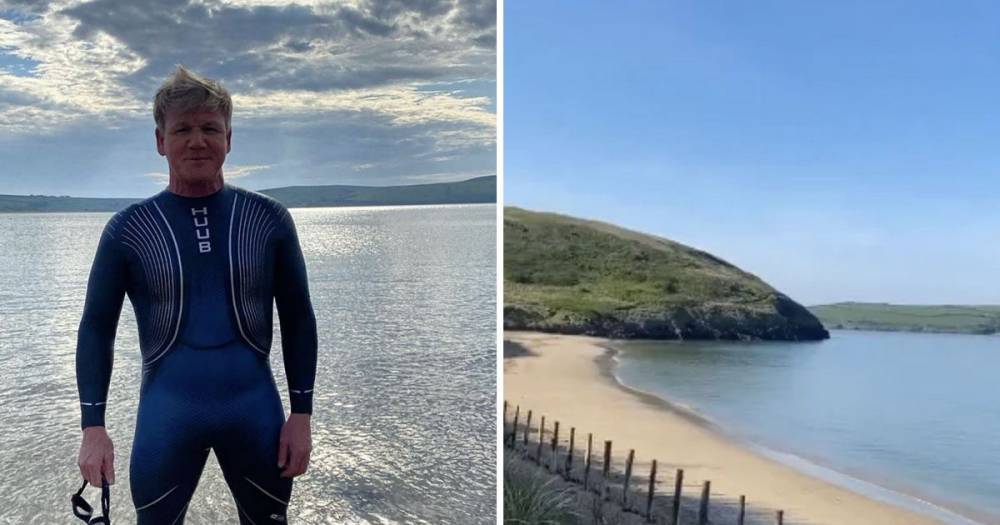 Gordon Ramsay shares video of the incredible beach views from his £4.4 million Cornwall mansion - www.ok.co.uk - London