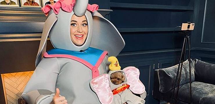 Katy Perry & Dog Nugget Dress Up as 'Dumbo' Characters for 'Baby Mine' Performance on Disney Family Singalong: Vol 2 - Watch! - www.justjared.com