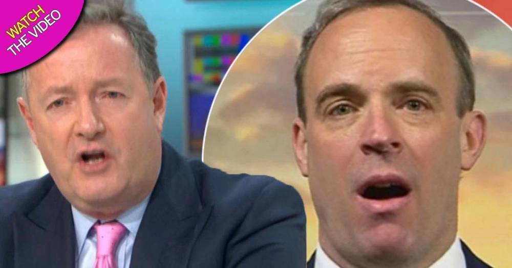Piers Morgan returns to GMB and blasts Dominic Raab for getting crucial new lockdown rule wrong - www.manchestereveningnews.co.uk - Britain