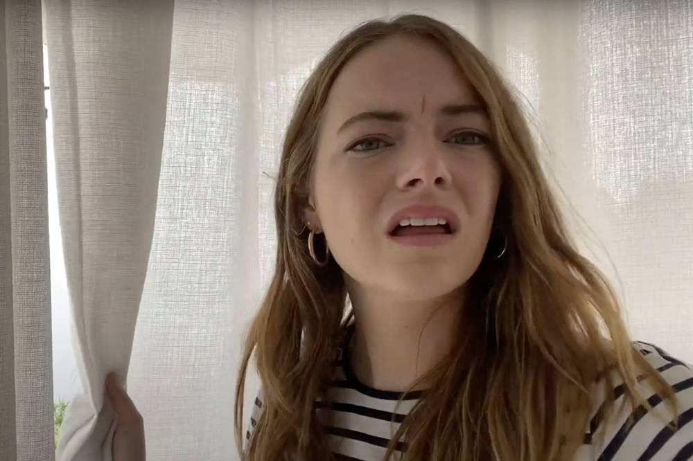 Emma Stone Looks Out Her Window To Deliver ‘Some Good News’ Weather Report - etcanada.com
