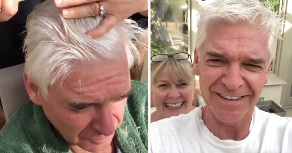 Phillip Schofield gets haircut from wife Stephanie after backlash for moving in lockdown - www.ok.co.uk