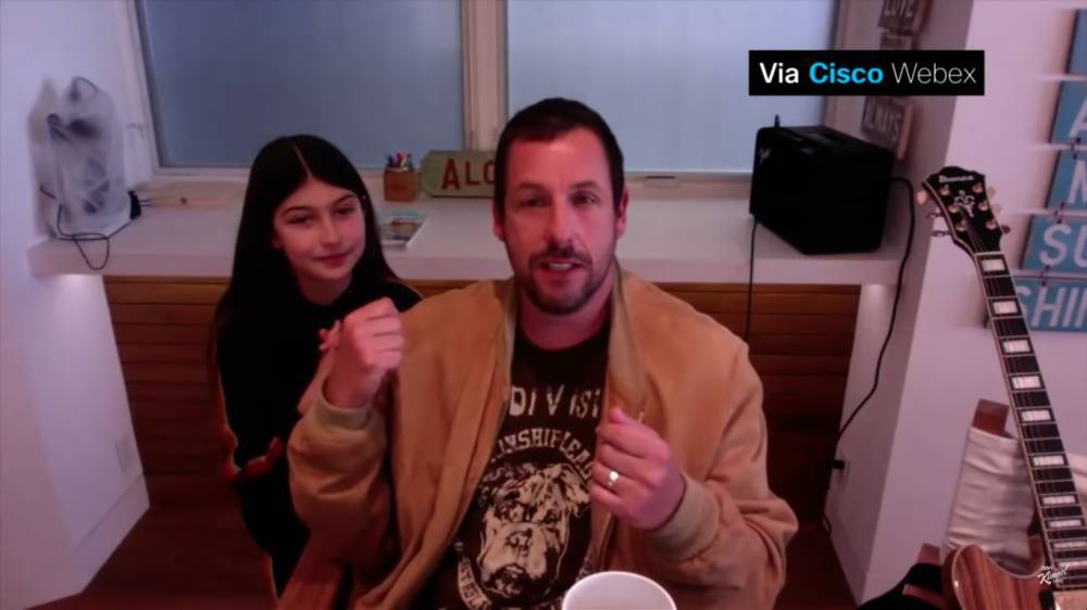 Adam Sandler’s Daughter Crashes His ‘Kimmel’ Interview To Tell Story About Her Dad’s ‘Bloody’ Ear - etcanada.com - city Sandler