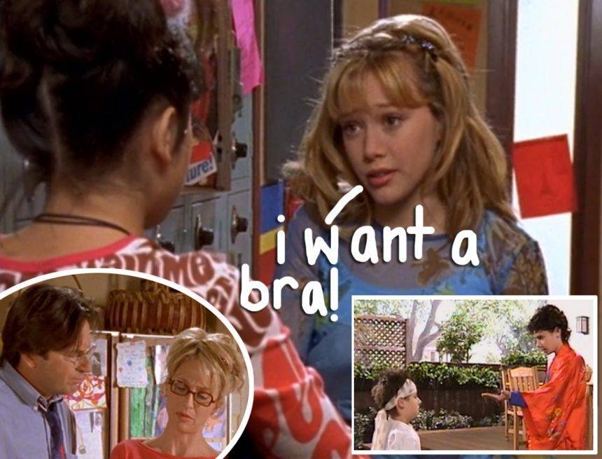 Hilary Duff Joined By Lizzie McGuire Cast For Table Read Of Iconic Bra Episode! - perezhilton.com