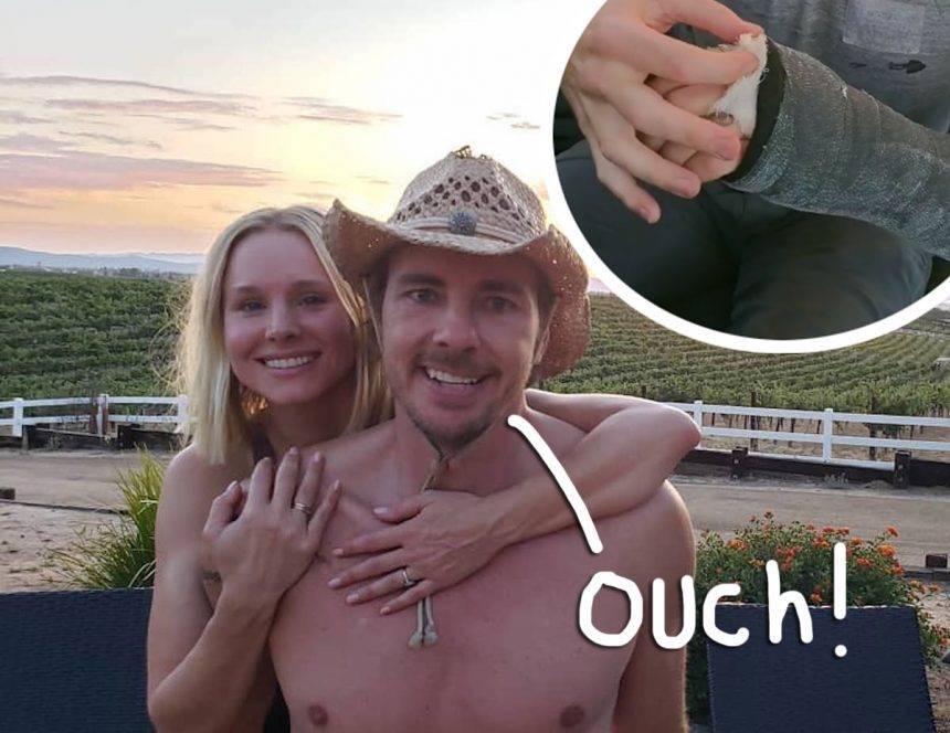 Kristen Bell Says Dax Shepard ‘Crushed All The Bones In His Hand’ — But Was Too Afraid To Tell Her About It! - perezhilton.com