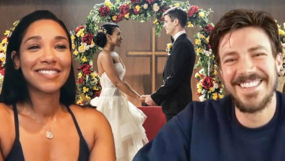 'The Flash' Season 7: Grant Gustin Asks Candice Patton If WestAllen Should Renew Their Vows! (Exclusive) - www.etonline.com