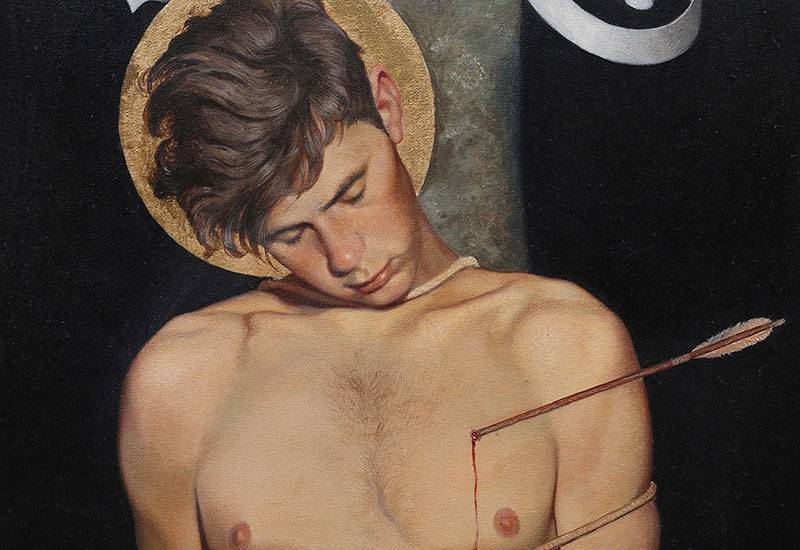 Swedish Homoerotic Painting of Saint Sebastian Offered for Sale - gaynation.co - Sweden