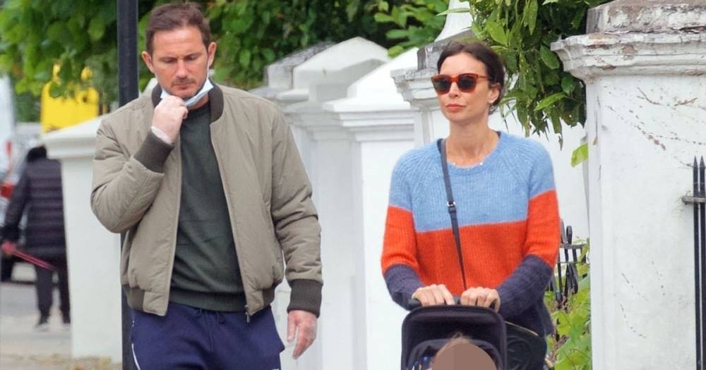 Christine Lampard and husband Frank take adorable daughter Patricia for a walk after hospital dash - www.ok.co.uk - London