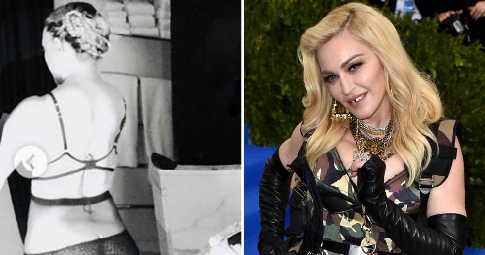 Madonna, 61, flaunts bum in racy see-through lingerie as she opens up on getting regenerative treatment - www.ok.co.uk