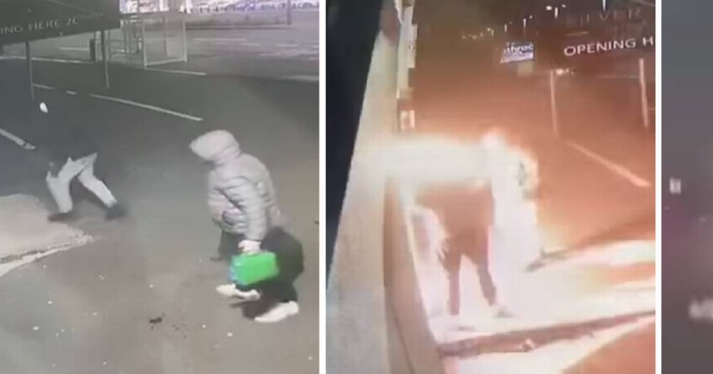 Human fireball horror as arson thugs set themselves alight after torching Hamilton shop - www.dailyrecord.co.uk - Scotland