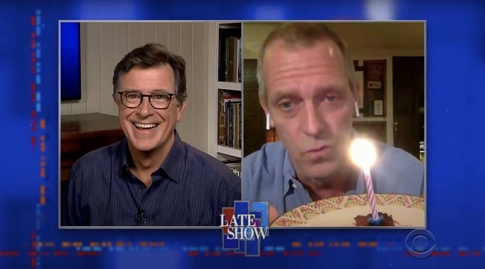 Hugh Laurie Gives Stephen Colbert A Special, Remote Birthday Surprise - etcanada.com