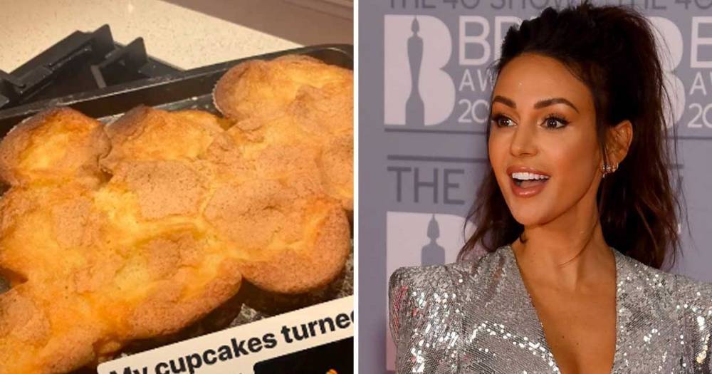 Michelle Keegan shows off disastrous attempt at baking cupcakes during lockdown - www.ok.co.uk