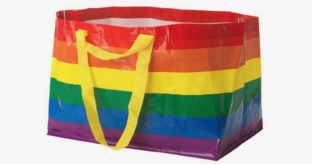 Ikea release rainbow version of iconic Frakta bag in time for Pride Month - www.ok.co.uk - Sweden