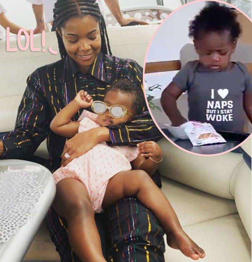 Watch Gabrielle Union’s 1-Year-Old Daughter Hilariously FAIL The Viral Snack Challenge! - perezhilton.com