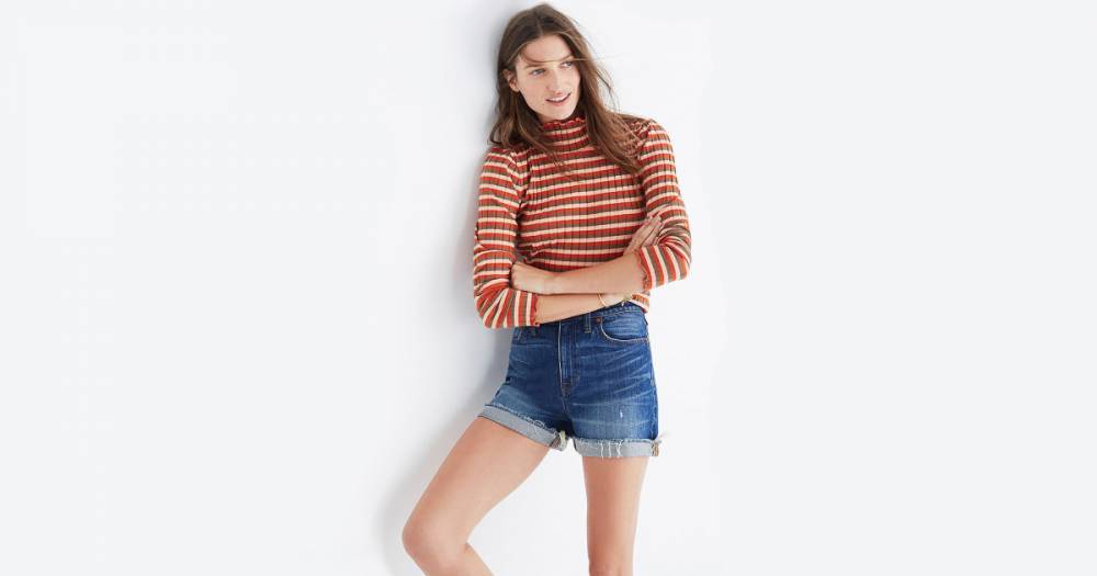 Nordstrom Reviewers Love the Flattering Fit of These High-Rise Denim Shorts - www.usmagazine.com