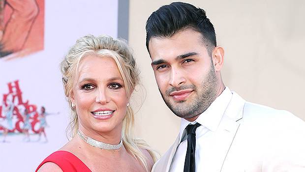 Britney Spears Sam Asghari Ooze Sexiness In Swimsuits During ‘Beautiful Day’ In Their Pool — Pics - hollywoodlife.com