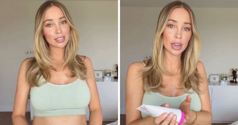 Lauren Pope uses this £25 boob cream to keep pregnancy stretch marks at bay - www.ok.co.uk